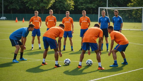 Entrainement foot exercices tactiques et techniques